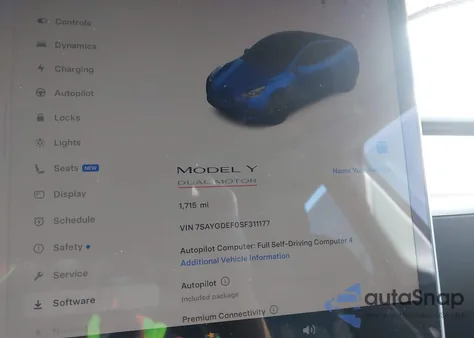 2025 Tesla Model Y Performance Dual Motor All-Wheel Drive from USA, damaged, VIN 7SAYGDEF0SF311177